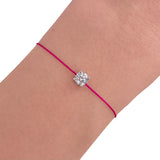 L’ Amour String Bracelet In Fuchsia Pink - Law London Jewellery