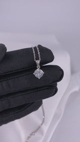 1.3 Carat Round Cut Solitaire Necklace