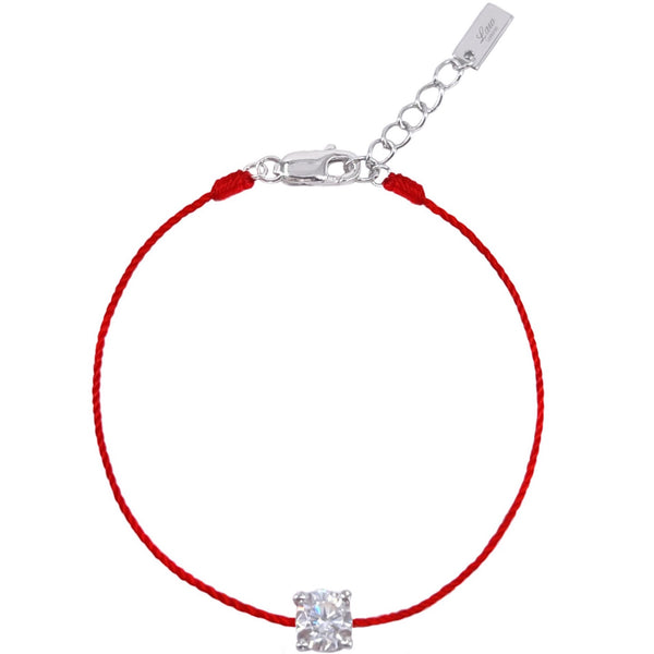 L’ Amour String Bracelet In Red - Law London Jewellery