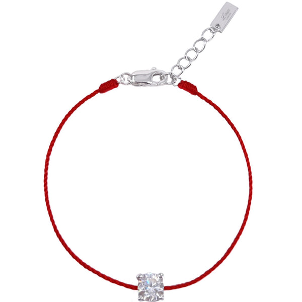 L’ Amour String Bracelet In Dark Red - Law London Jewellery