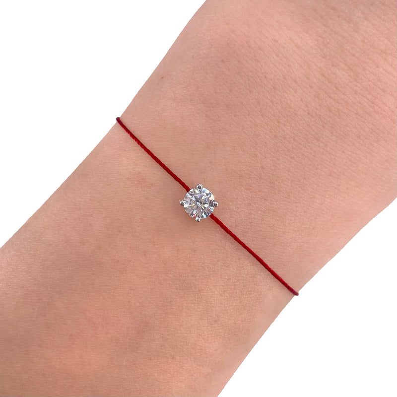 L’ Amour String Bracelet In Dark Red - Law London Jewellery