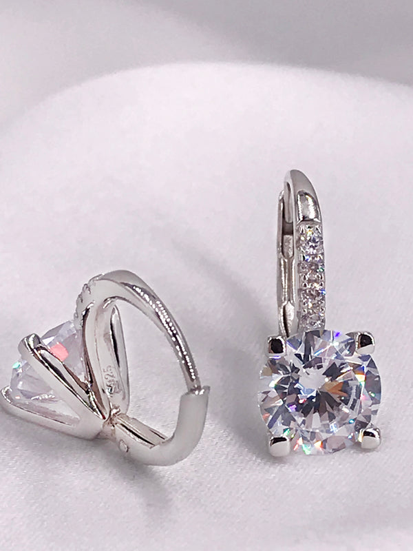 2 Carat Round Sparkle Earrings - Law London Jewellery