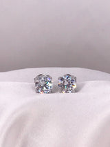 1.3 Carat 4 Prongs Round Stud Earrings - Law London Jewellery