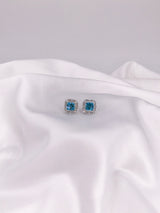 Ice Blue Frosty Earrings - Law London Jewellery