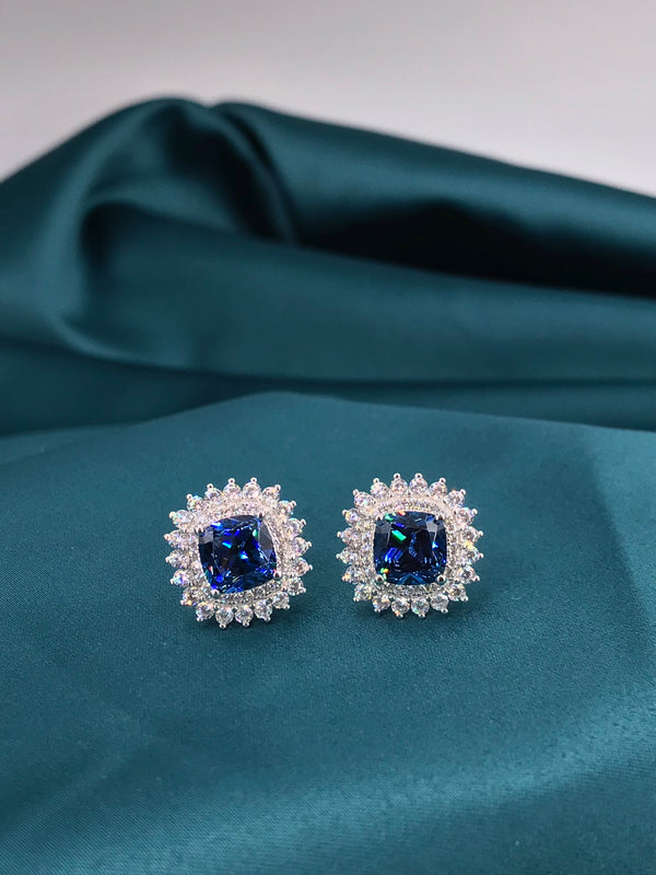 Royal Blue Earrings - Law London Jewellery