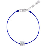 L’ Amour String Bracelet In Blue - Law London Jewellery