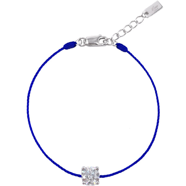 L’ Amour String Bracelet In Blue - Law London Jewellery