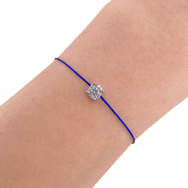L’ Amour String Bracelet In Blue - Law London Jewellery