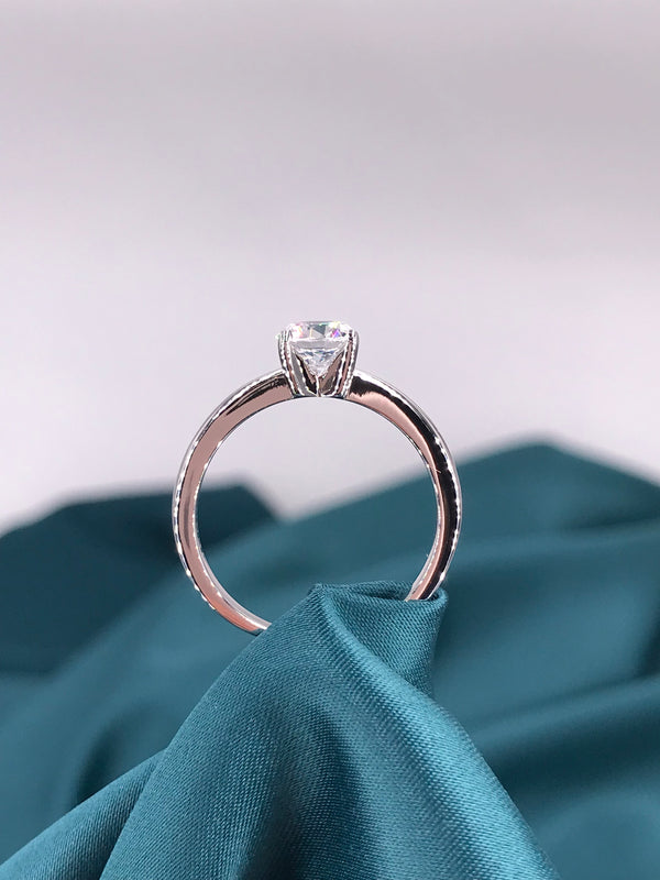 1 Carat Round Cut Solitaire Ring - Law London Jewellery
