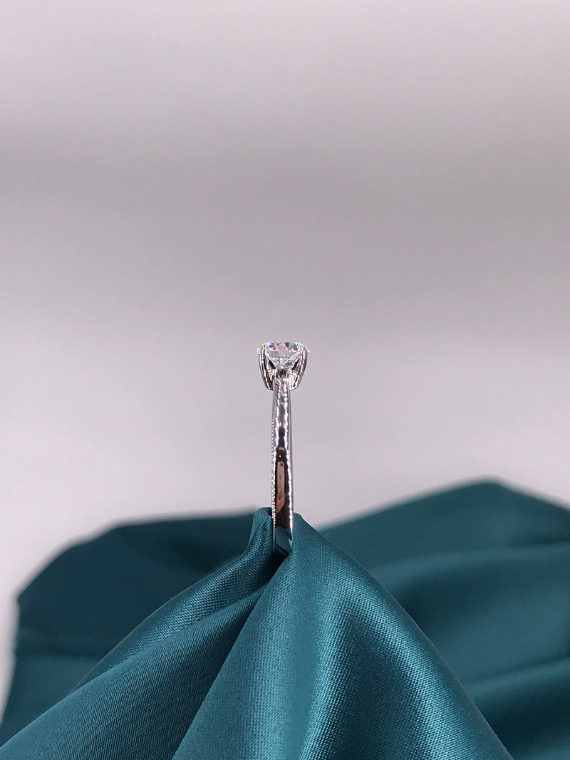 1 Carat Round Cut Solitaire Ring - Law London Jewellery