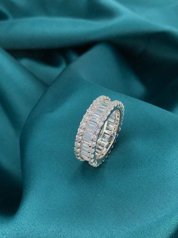 Baguette Cut Full Eternity Ring - Law London Jewellery
