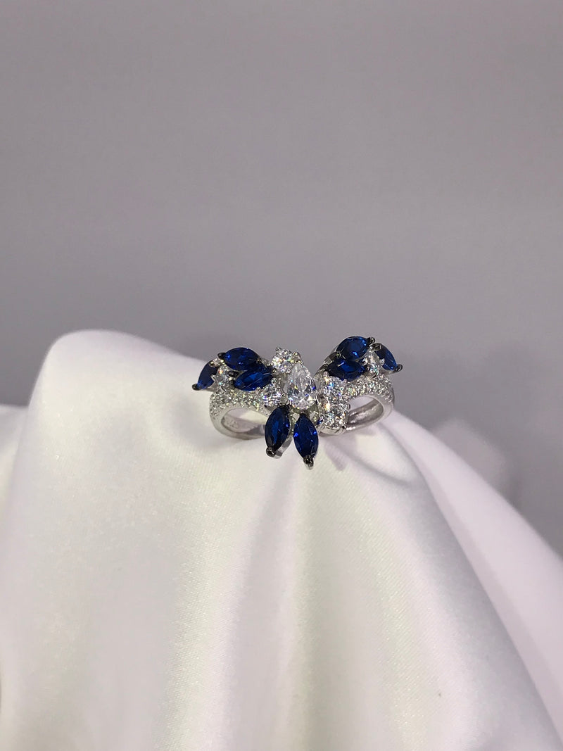 Sapphire Blue Ring The Lady - Law London Jewellery