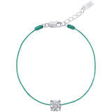 L’ Amour String Bracelet In Light Mint Blue - Law London Jewellery