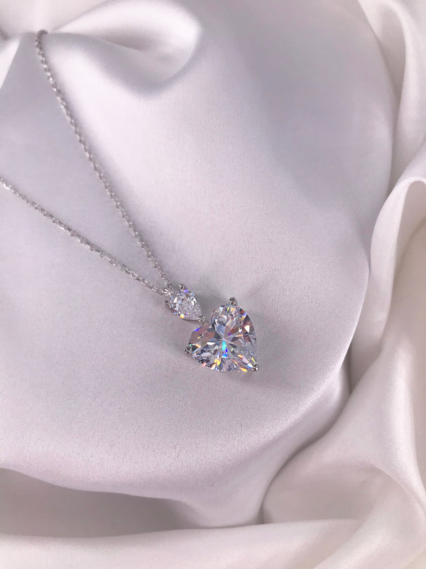 4 Carat Heart Shaped Necklace - Law London Jewellery