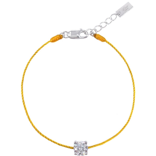 L’ Amour String Bracelet In Amber - Law London Jewellery