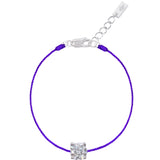 L’ Amour String Bracelet In Purple - Law London Jewellery