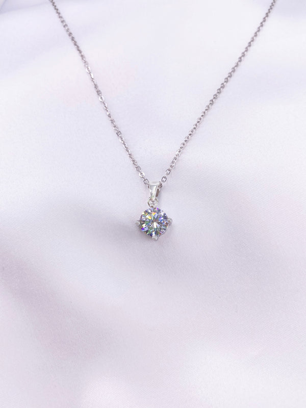 1.3 Carat Round Cut Solitaire Necklace - Law London Jewellery