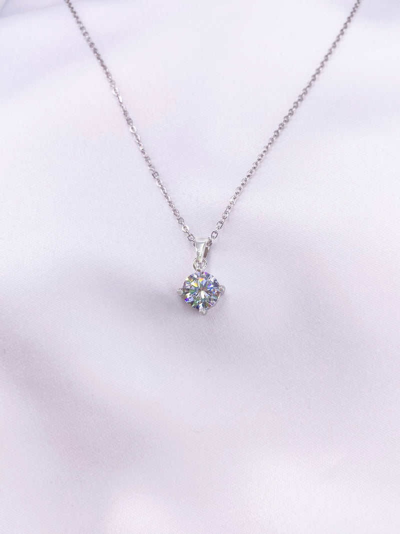 1.3 Carat Round Cut Solitaire Necklace - Law London Jewellery