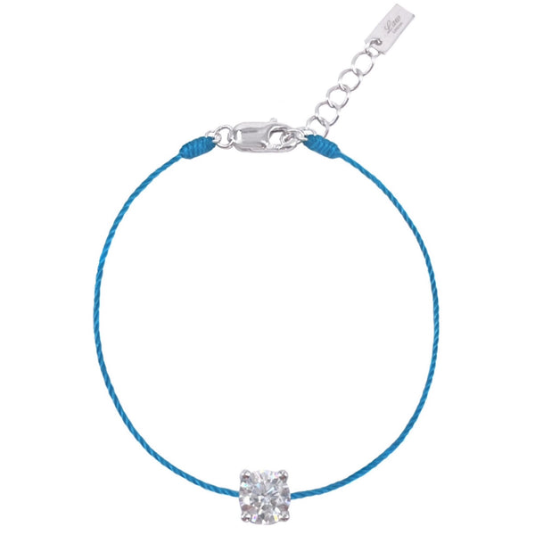 L’ Amour String Bracelet In Cerulean Blue - Law London Jewellery
