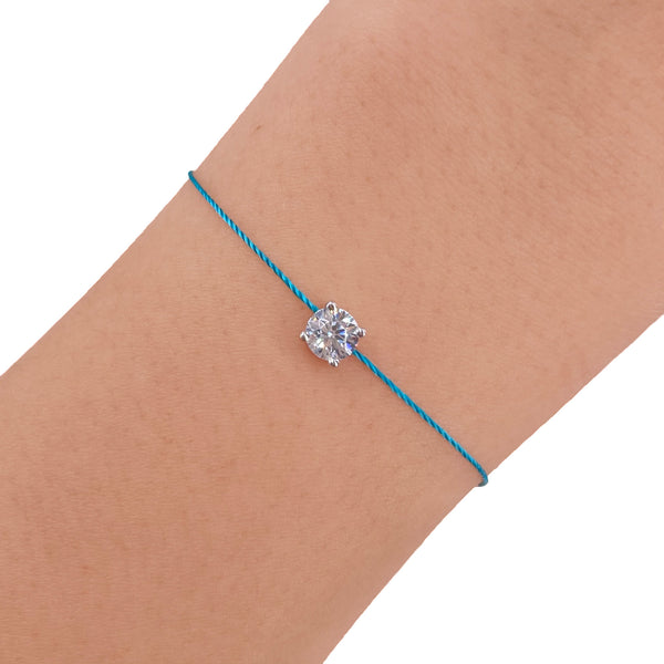 L’ Amour String Bracelet In Cerulean Blue - Law London Jewellery
