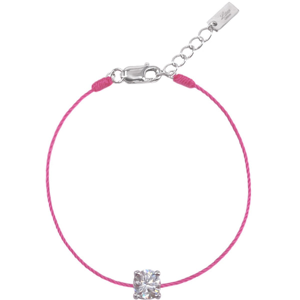 L’ Amour String Bracelet In Soft Pink - Law London Jewellery