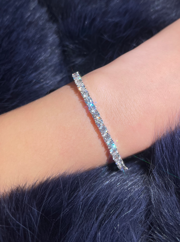 Classic Round Prong Tennis Bracelet - Law London Jewellery