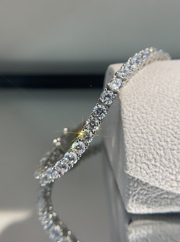 Classic Round Prong Tennis Bracelet - Law London Jewellery