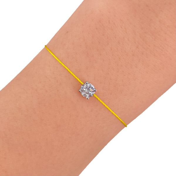 L’ Amour String Bracelet In Yellow - Law London Jewellery