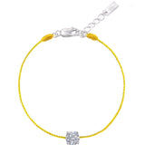 L’ Amour String Bracelet In Yellow - Law London Jewellery