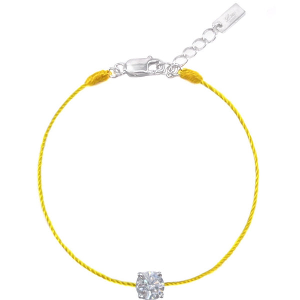 L’ Amour String Bracelet In Yellow - Law London Jewellery