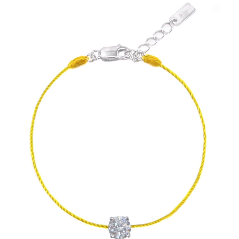 L’ Amour String Bracelet In Yellow - Law London Jewellery