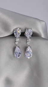 Pear Drop Long Earrings